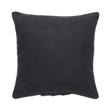  18" X 18" Black Stripe Cord Cotton Rich Decorative Pillow Villa Pillows