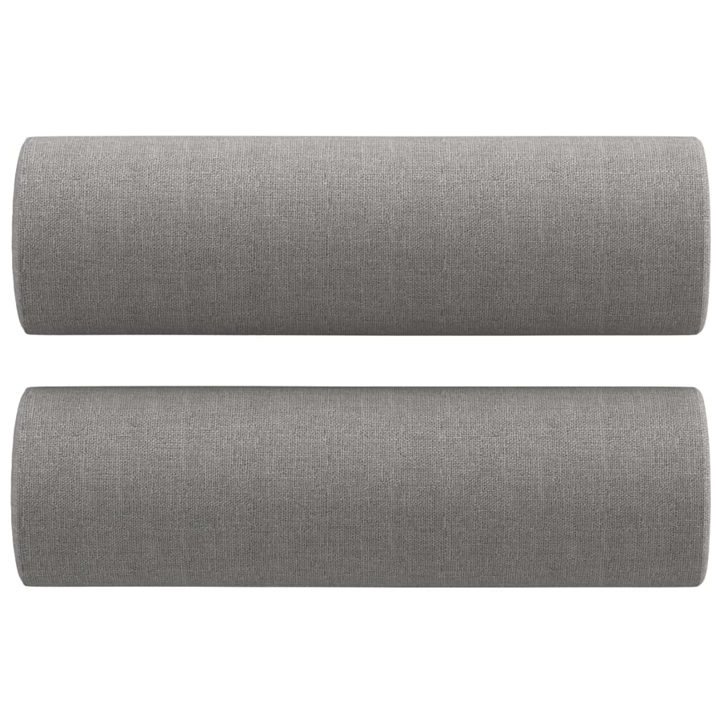 vidaXL Throw Pillows 2 Pcs Round Decorative Cylinder Bolster Pillow Fabric-15