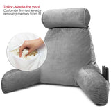 Bed Rest Reading Pillow with Arms and Pockets