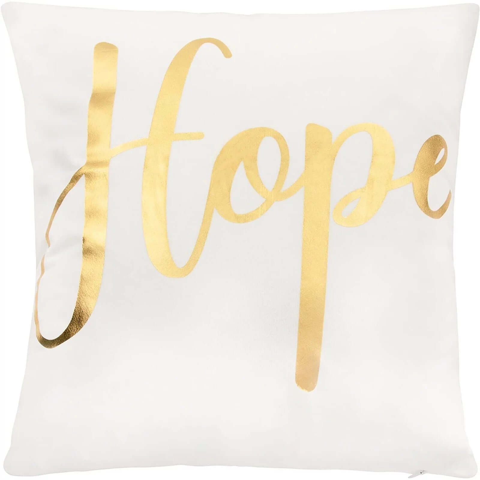  White Throw Pillow Covers, Blessed, Hope, Believe, and Faith (18 X 18 In, 4 Pack) Villa Pillows